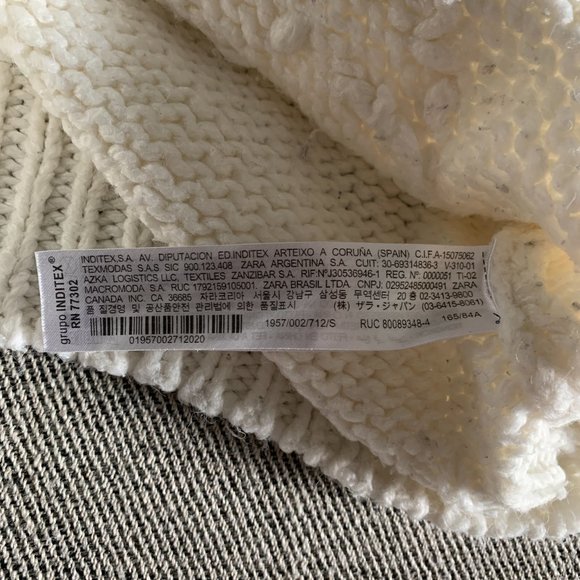 BLOGGER FAV ZARA Women Floral Embroidered Sweater 1957/002, White, Size S - Picture 7 of 8